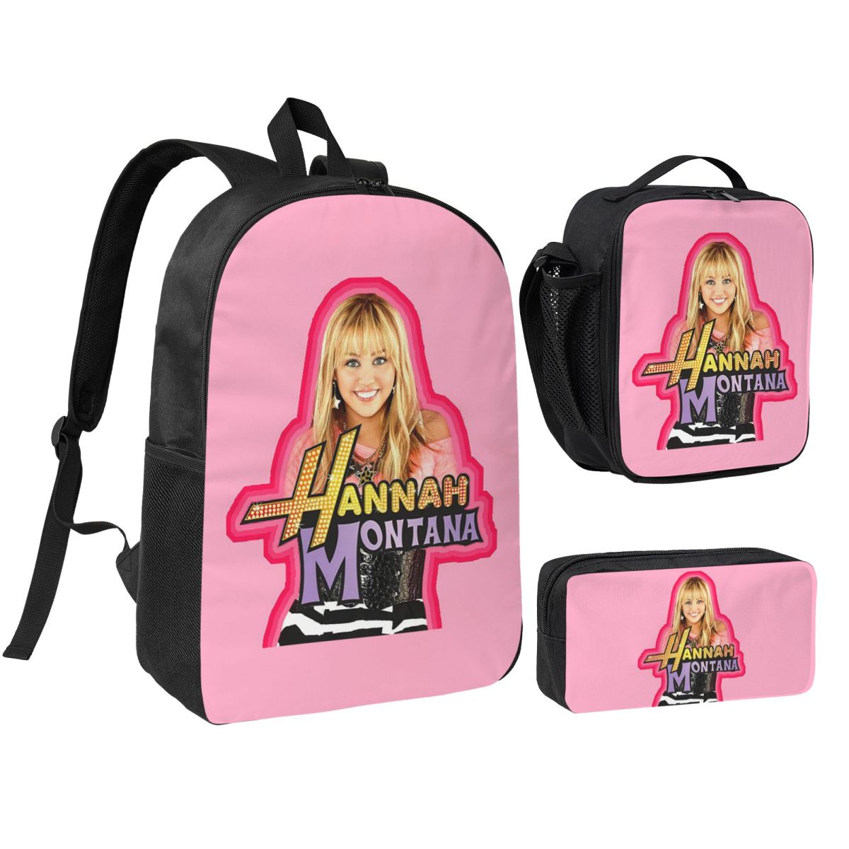 Mountain Biking Backpack - Hannah Montana Collage Backpack Student BookBag