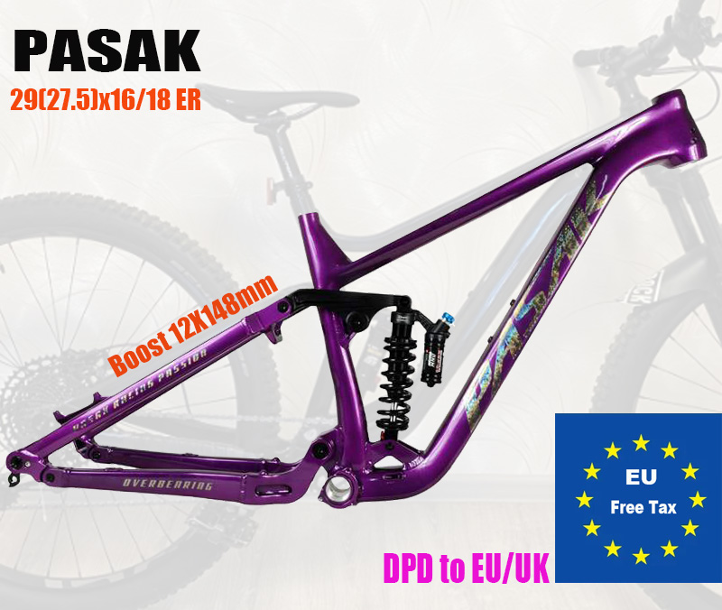 Mountain Biking Track - Bicycle Soft Tail Frame, ENDURO, Full