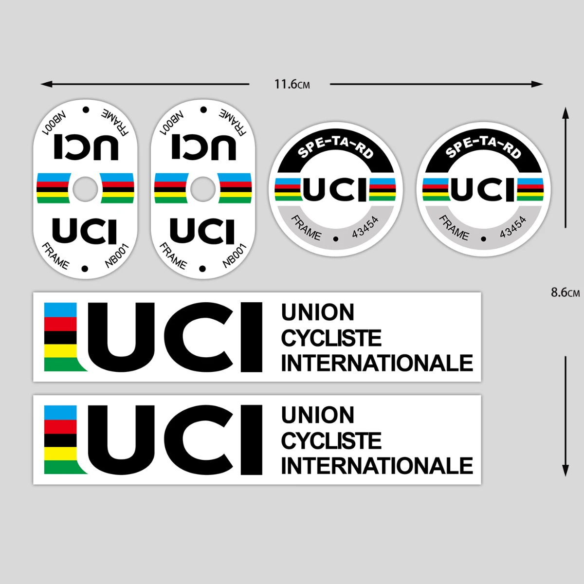 UCI Cycling Frame Stickers Dur - Mountain Biking History review and price