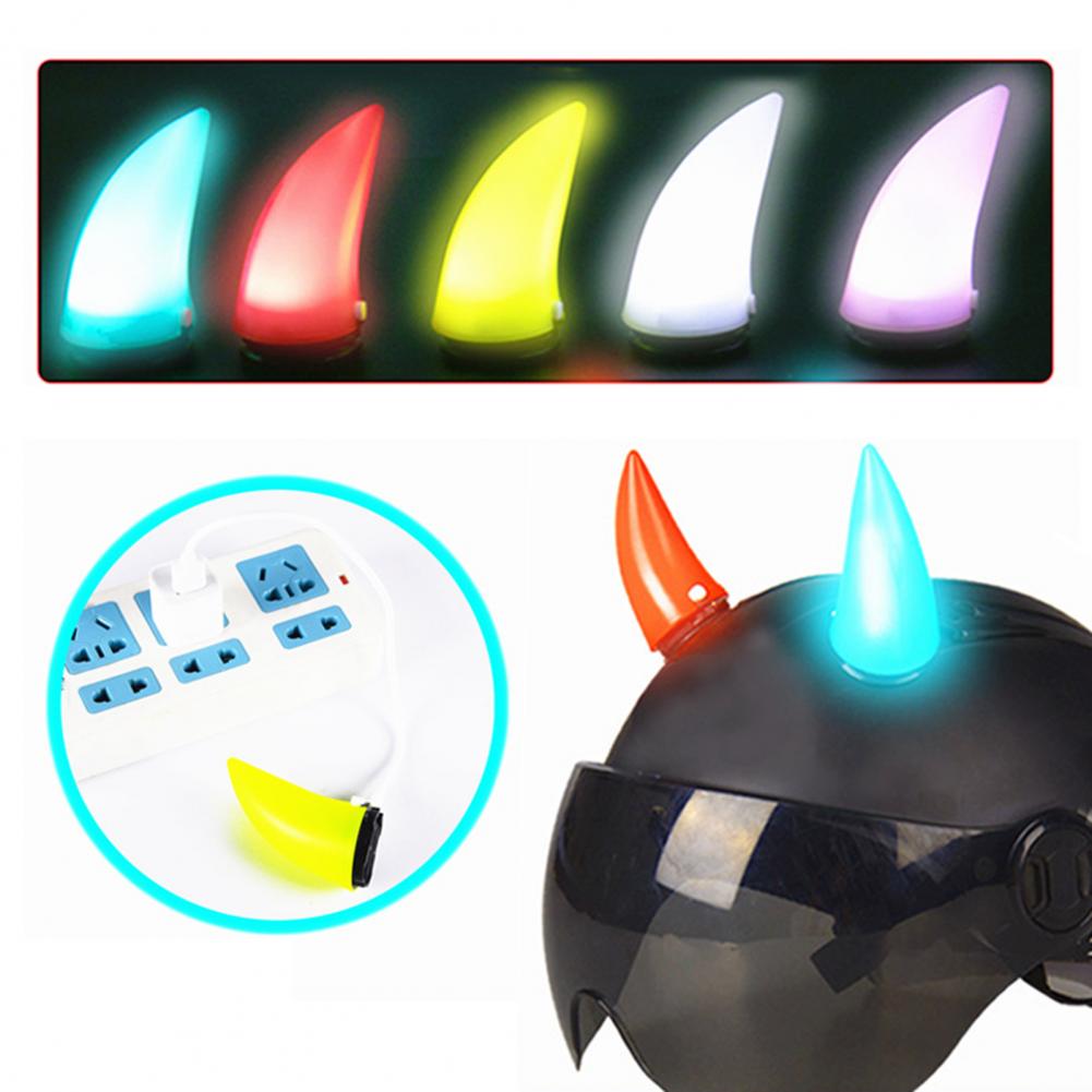 Motorcycle Helmet Devil Horns  - Mountain Biking Equipment review and price