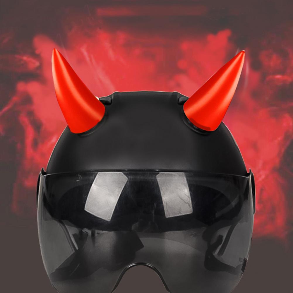 Motorcycle Helmet Devil Horns  - Mountain Biking Equipment review and price
