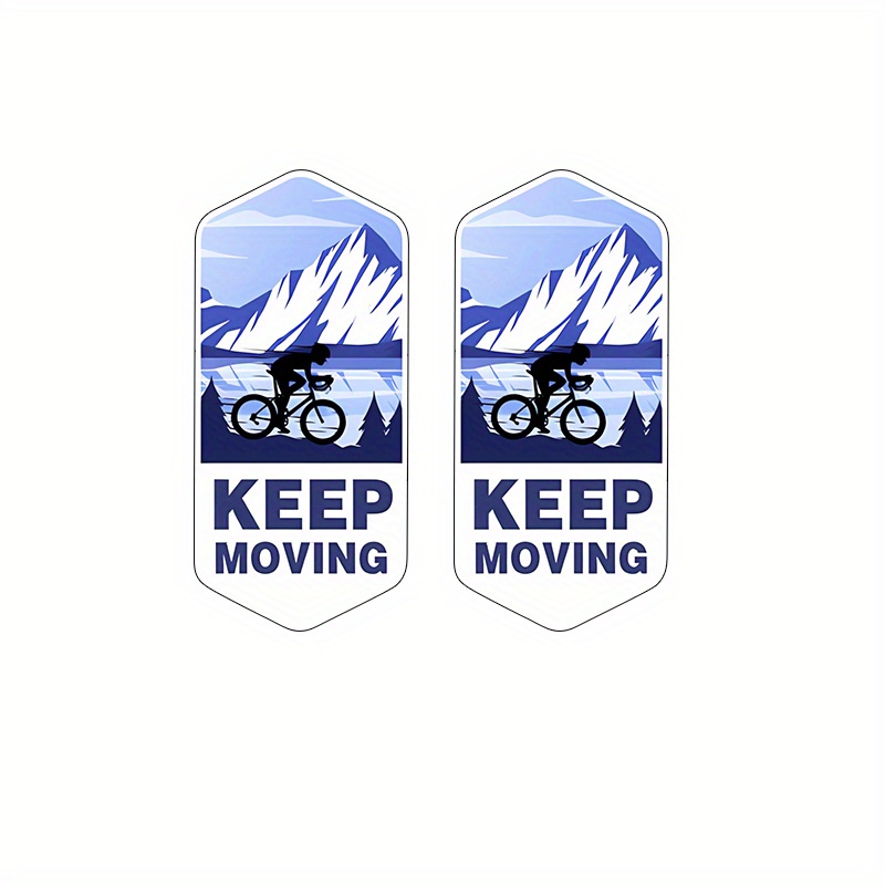 2Pcs Keep Moving Bike Frame St - Mountain Biking History review and price