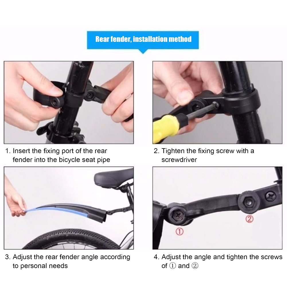2Pcs Mountain Bike Mudguard Wi - Mountain Biking Equipment review and price